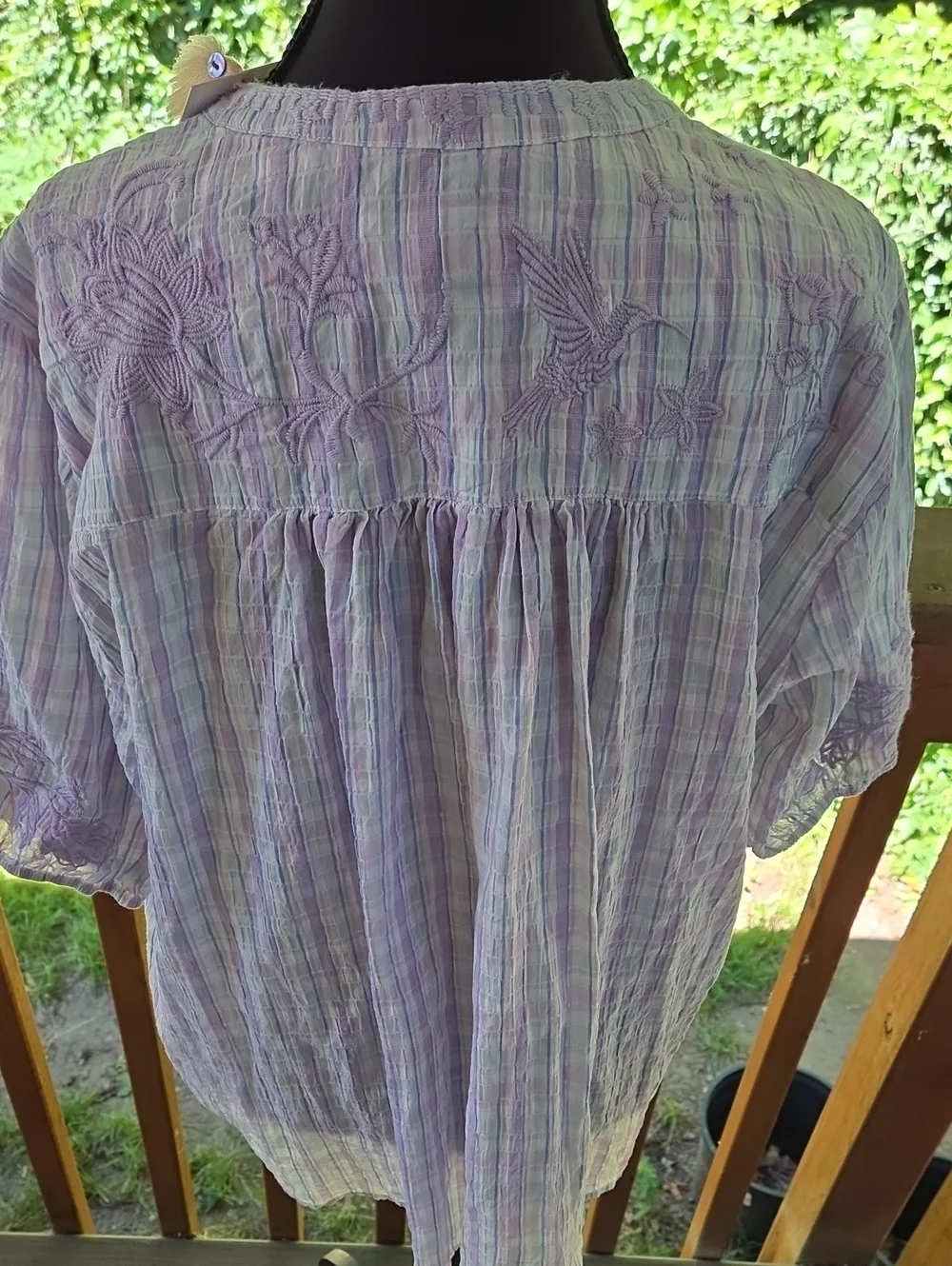 NWT Johnny Was Malo Puff Sleeves Top-L